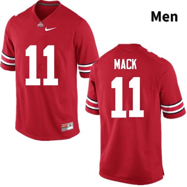 Ohio State Buckeyes Austin Mack Men's #11 Red Game Stitched College Football Jersey